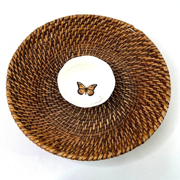 Lenox Dining Lenox Butter Meadow Rattan Chip And Dip Set New Macys